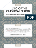 Music of The Classical Period