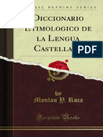 Diccionario Etimologico de La Lengua Castellana