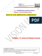 (Polity) Role of Civil Services in A Democracy