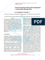 Performance of A Forced Convection Solar Dryer Integrated With Latent Heat Storage Unit