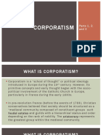Corporatism: Parts 1, 2, and 3