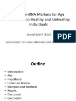 Use of mRNA Markers for Age Prediction