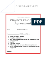 Player Fair Play Agreement
