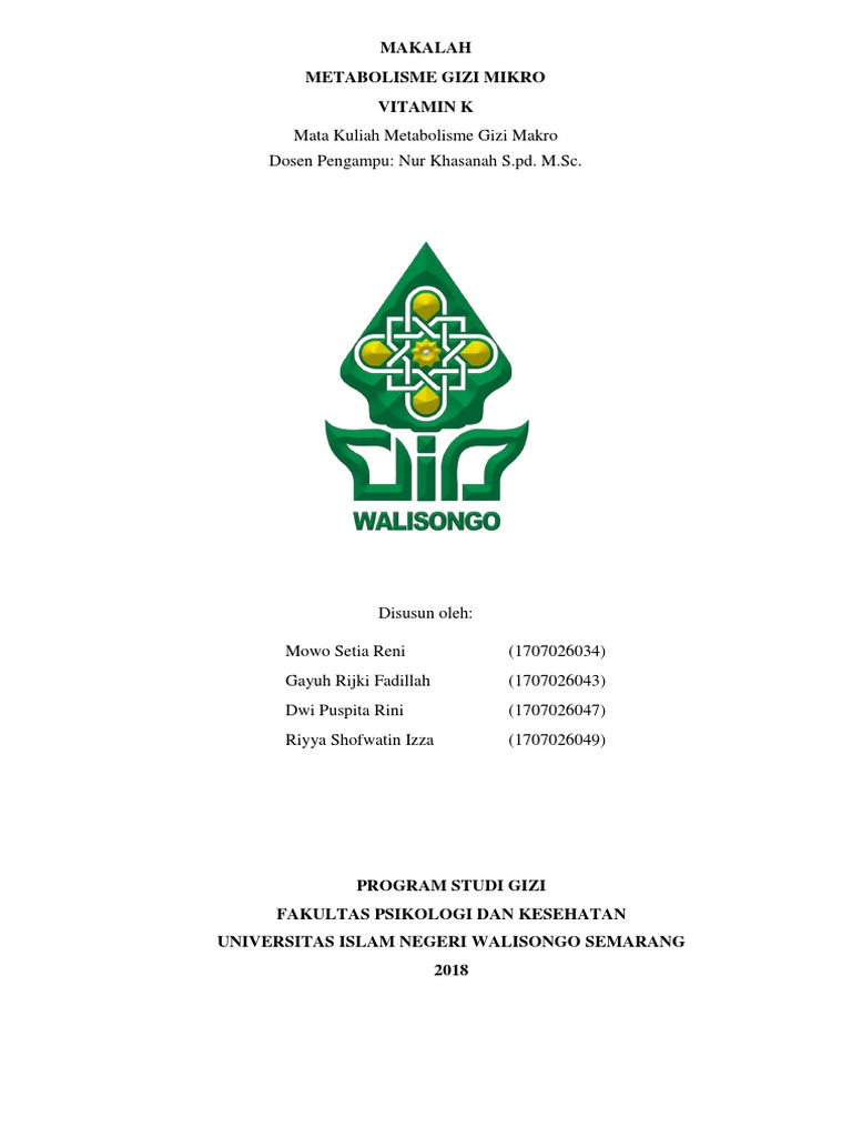 Makalah Vitamin K