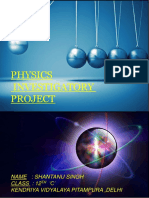Physics Investigatory Project