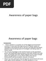 Awareness of Paper Bags