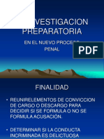 La Investigacion Preparatoria