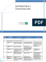 Matematika 9-Tanmenet 0