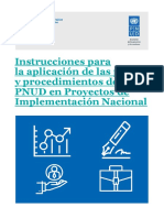 Guía de instrucciones proyectos PNUD