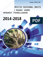 Produk Domestik Regional Bruto Kabupaten Muaro Jambi Menurut Pengeluaran 2014-2018