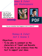 William Shakespeare: Starter Task: Look at These Pictures of Two Characters From Act I, Scene I