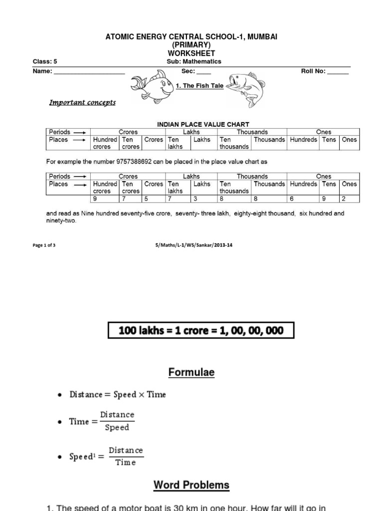 The Fish Tale PDF Speed Money
