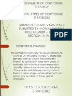 Corporate Strategy