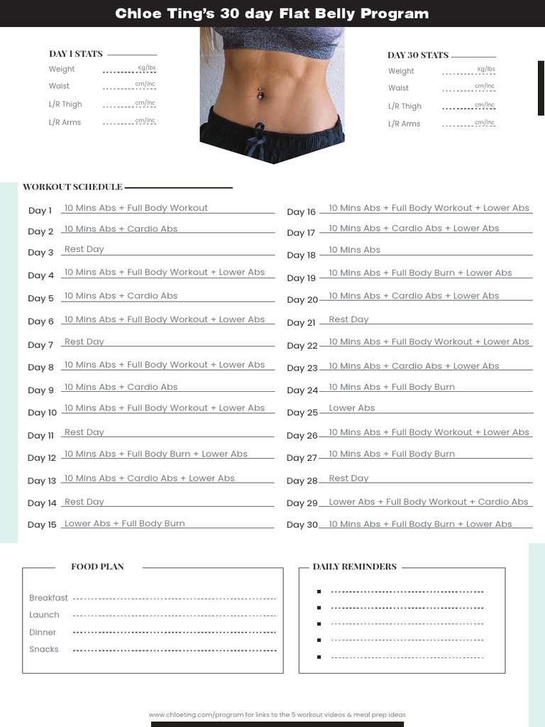 chloe-ting-free-flat-belly-program-schedule-pdf-pdf-meal-eating-behaviors