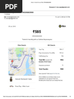 Invoice For Your Ride CRN3292823930: Ride Details Bill Details