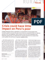 Peru. Agriculture, Rural Development and The International Financial Crisis. Augusto Cavassa