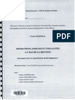 Migrations, Emplois Et Inégalités À L'île de La Réunion, Quel Apport Pour La Compréhension Du Développement, Franck Temporal, 2008
