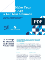 The 2018-19 Guide To The Common App (CW - Reach Higher)