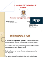 Courier Management System: Vivekanand Institute of Technology & Science