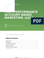 High Performance Abm Best Practices Guide