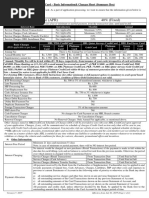 HBL Credit Card - Basic Charges Sheet (Version 2 W.E.F July 01 2019)