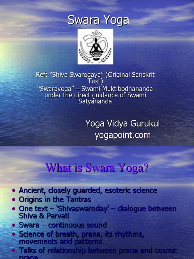 Swara Yoga: Science of Breath and Balance | PDF | Prana | Yoga