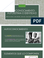 Autoconocimiento, Autoestima e Identidad