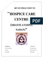 Hospice care centre field visit report