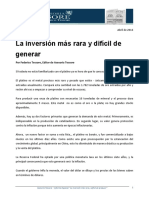 La Inversión Más Rara y Difícil de Generar