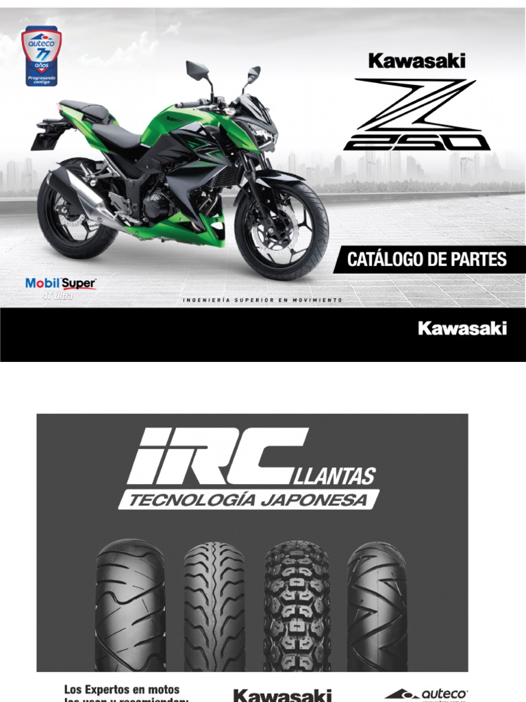 Aplicaciones de Llantas para Kawasaki Z250 | PDF