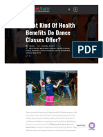 What Kind of Health Benefits Do Dance Classes Offer?