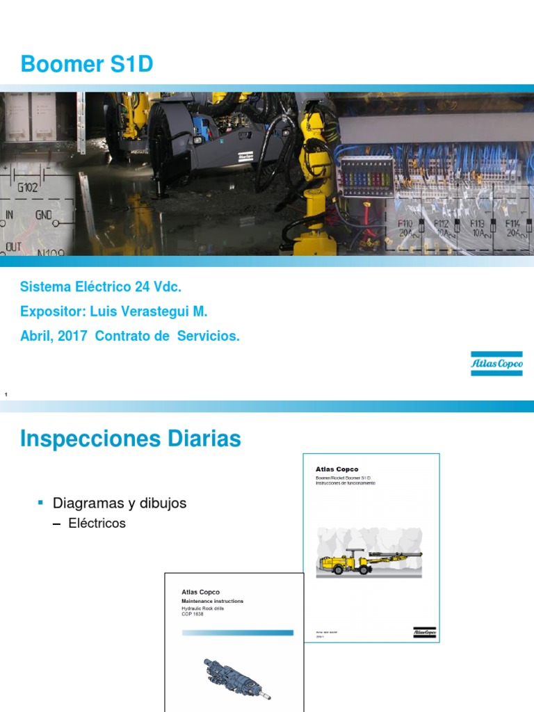 Sistema Eléctrico Boomer S1D Epiroc | PDF