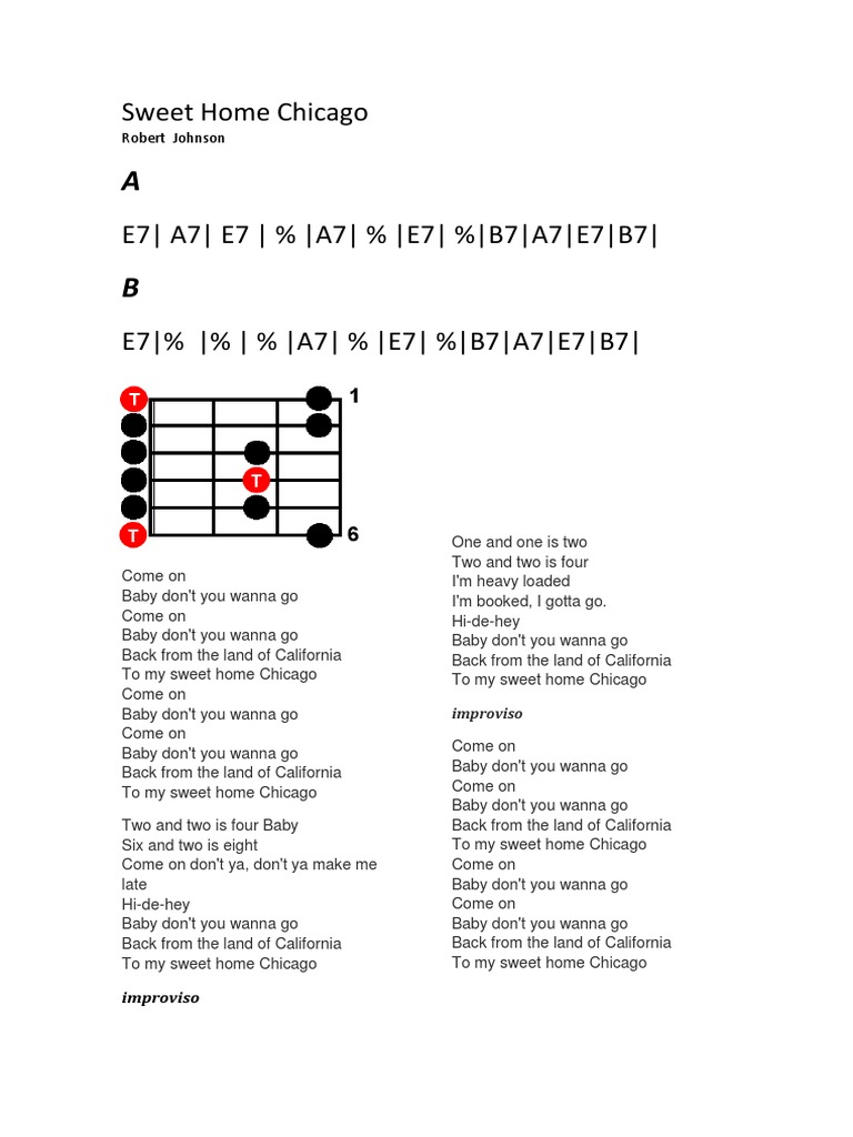 Sweet Home Chicago PDF