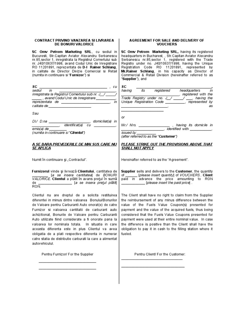 Contract Spot Bvca Opm | PDF | Market (Economics) | Economies
