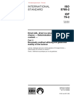 IDF Method For Lactose in Milk