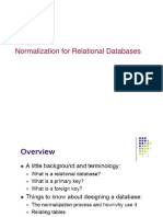 Normalization For Relational Databases