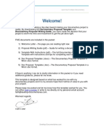 Welcome!: Documentary Proposal Writing Guide, You Have Made The Decision That Your