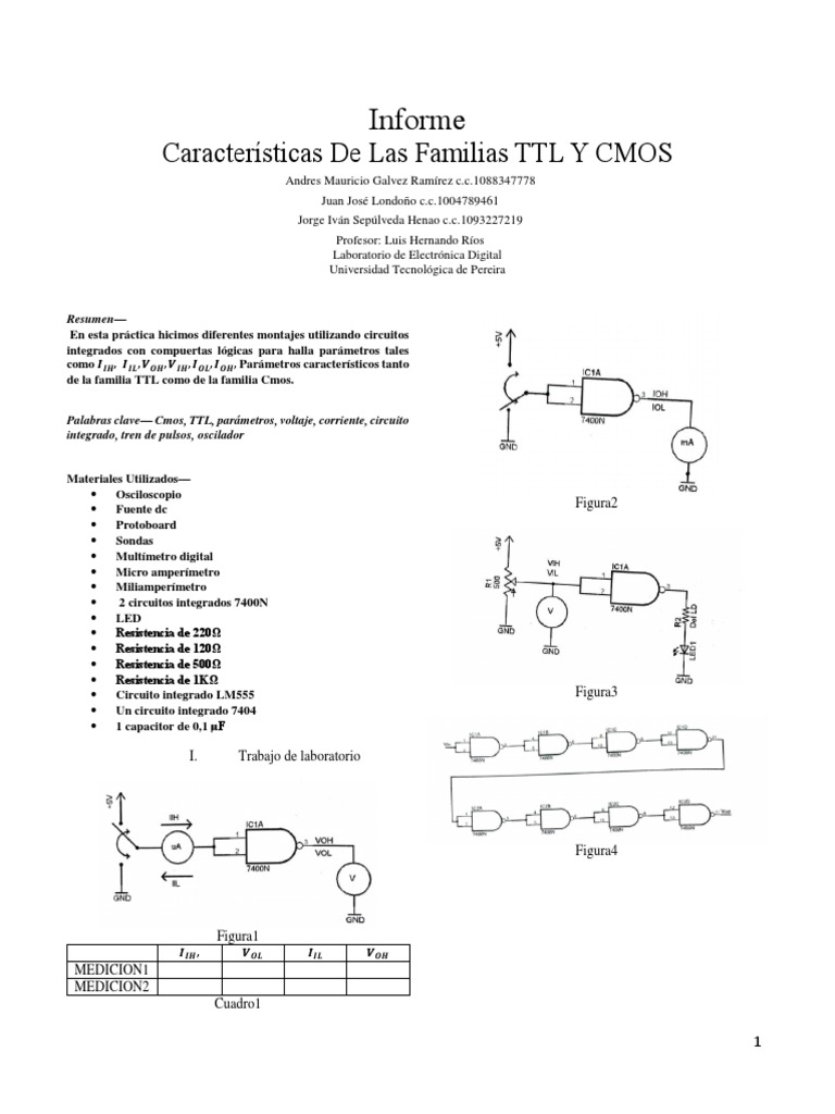 TTL y Cmos | PDF | Cmos | Equipo