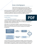 Les Modèles D'analyse Stratégique