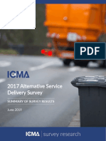 2017 Alternative Service Delivery Survey: Summary of Survey Results