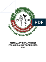Pharmacy Department Policies and Procedures 2012