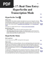 Chapter 17: Real-Time Entry: Hyperscribe and Transcription Mode