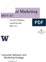 BBUS 421 - Chapter 1 - Consumer Behavior and Marketing Strategy