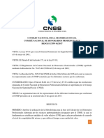 CNHP Resolucion Remision Tarifas Aprobadas Al CNSS 2017
