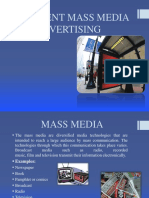 Advertising on Mass media