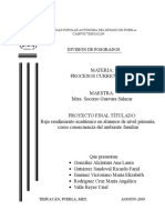 PROYECTO C. Bajo Rendimiento Académico en Alumnos de Nivel Primaria, Como Consecuencia Del Ambiente Familiar