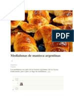 Receta de Medialunas