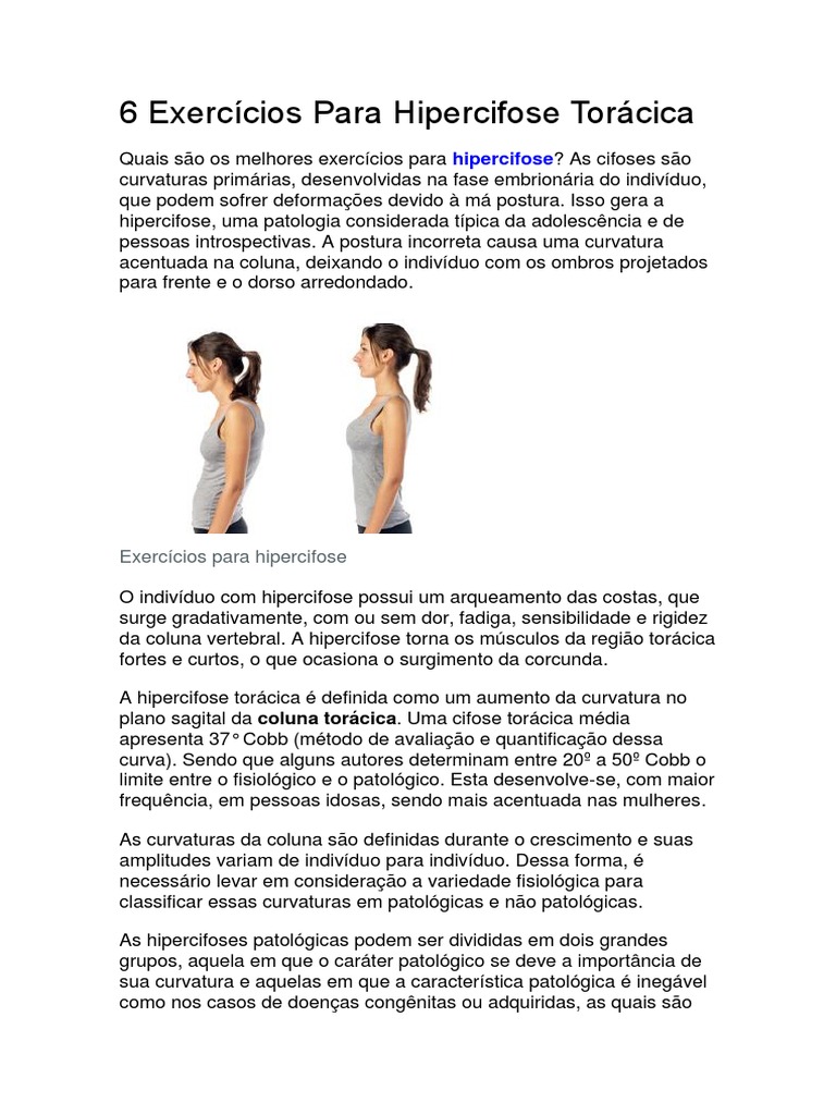 Exercícios Eficazes para Hipercifose Torácica | PDF | Bem-estar, image size:768x1024