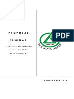 Proposal Seminar: "Kompetensi Ahli Technologi Laboratorium Medik Di Era Industri 4.0"
