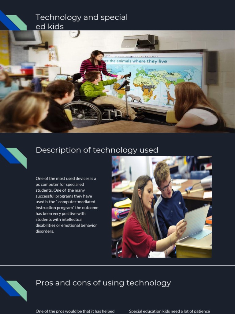 Technology in Special Education Kids | PDF